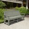Highwood Usa 6ft Commercial Grade Garden Bench Outdoor Furniture for Patio, Yard and Garden CM-BENSQ62-EUC - alternate 2
